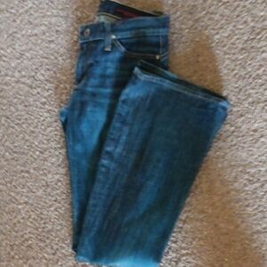 AG Adriano Goldschmied Dark Wide Leg Jeans